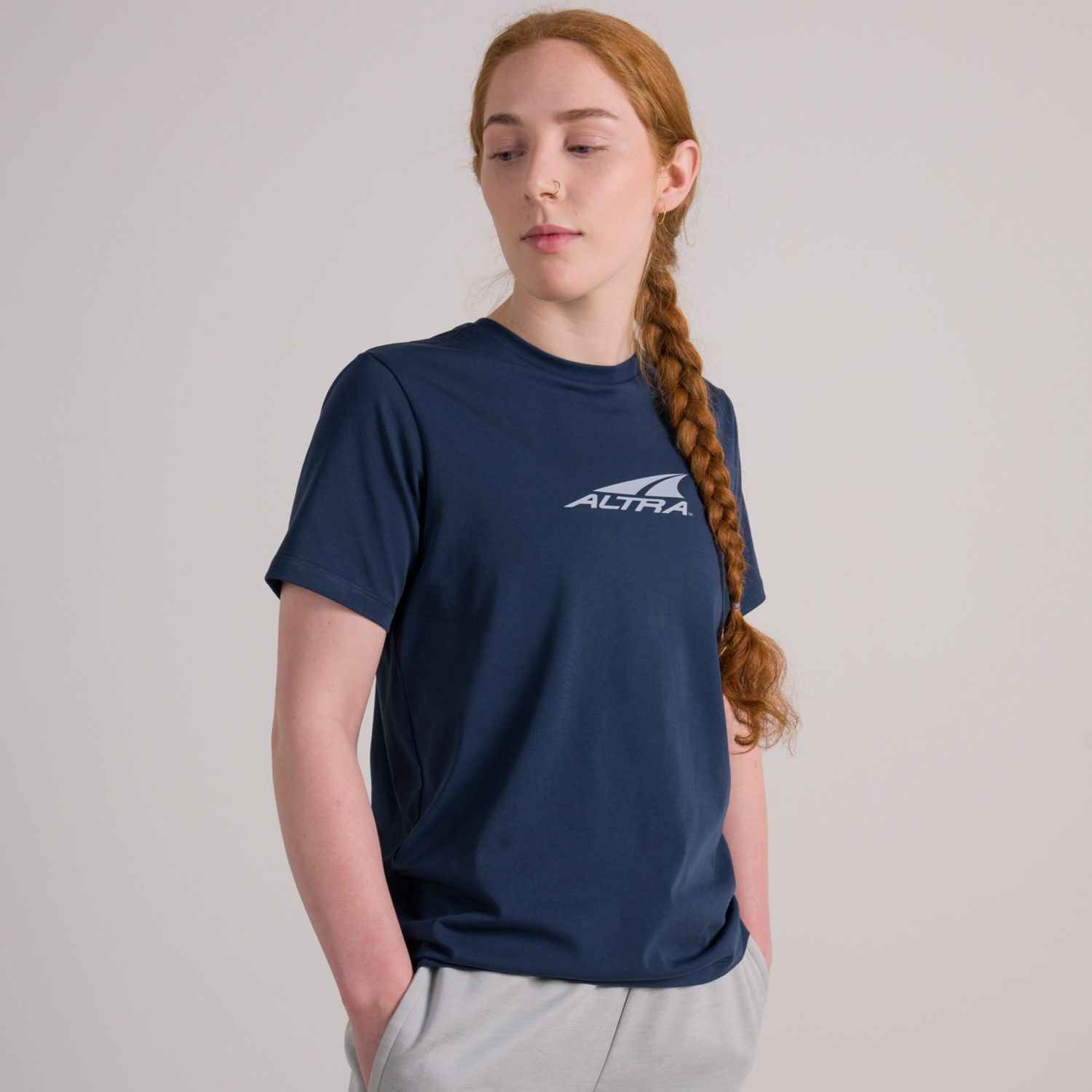 Altra Everyday Recycled T Shirts Dame Blå | Danmark-98361759