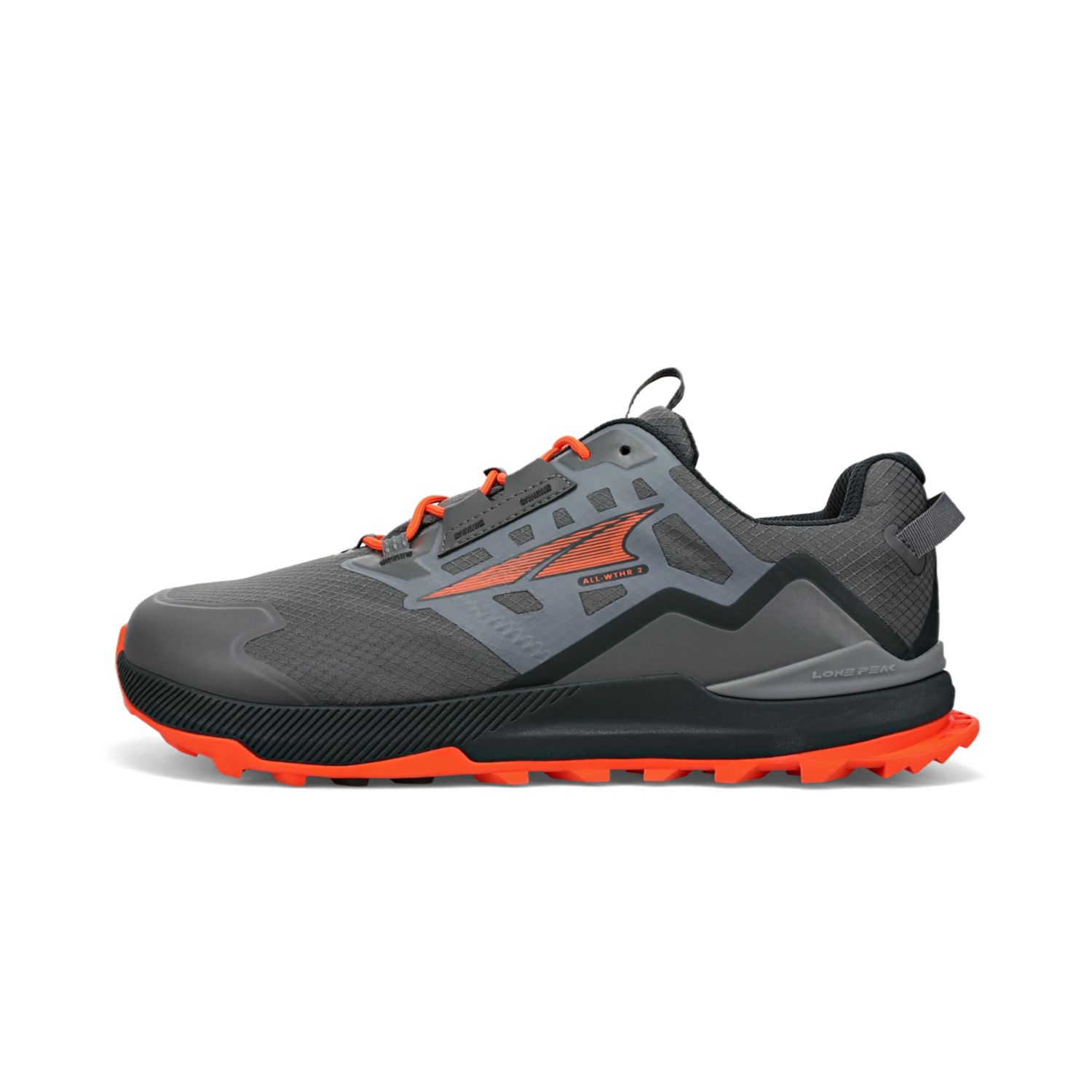 Altra Lone Peak All-wthr Low 2 Vandresko Herre Grå Orange | Danmark-06597439