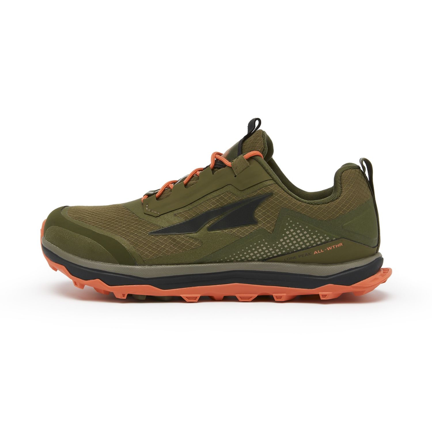 Altra Lone Peak All-wthr Low Trail Løbesko Dame Olivengrøn | Danmark-79803129