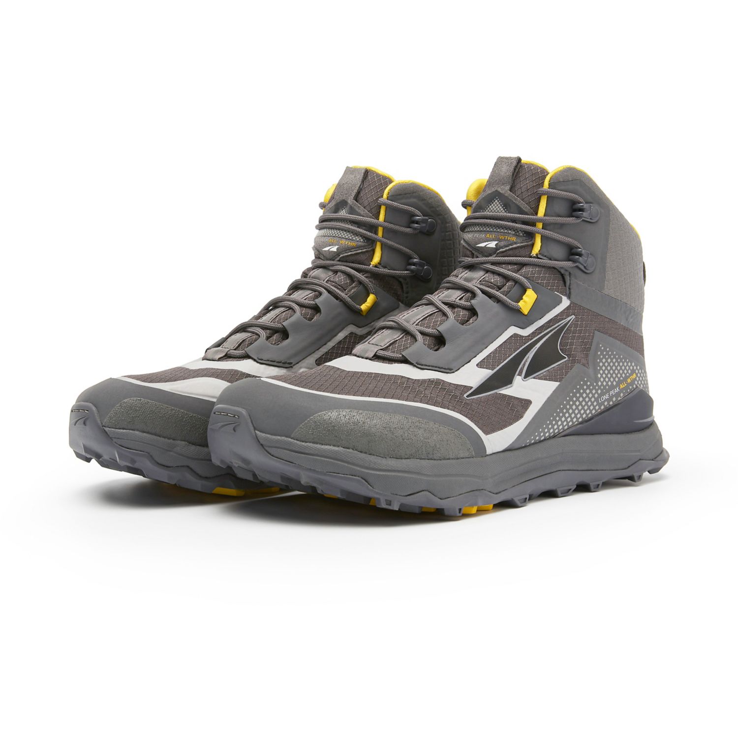 Altra Lone Peak All-wthr Mid Vandrestøvler Herre Grå Gul | Danmark-30265879