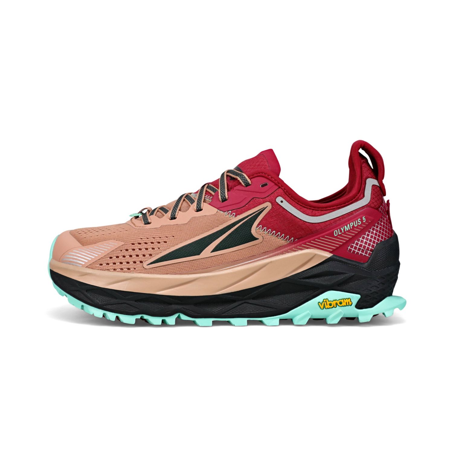 Altra Olympus 5 Trail Løbesko Dame Brune Rød | Danmark-46513879