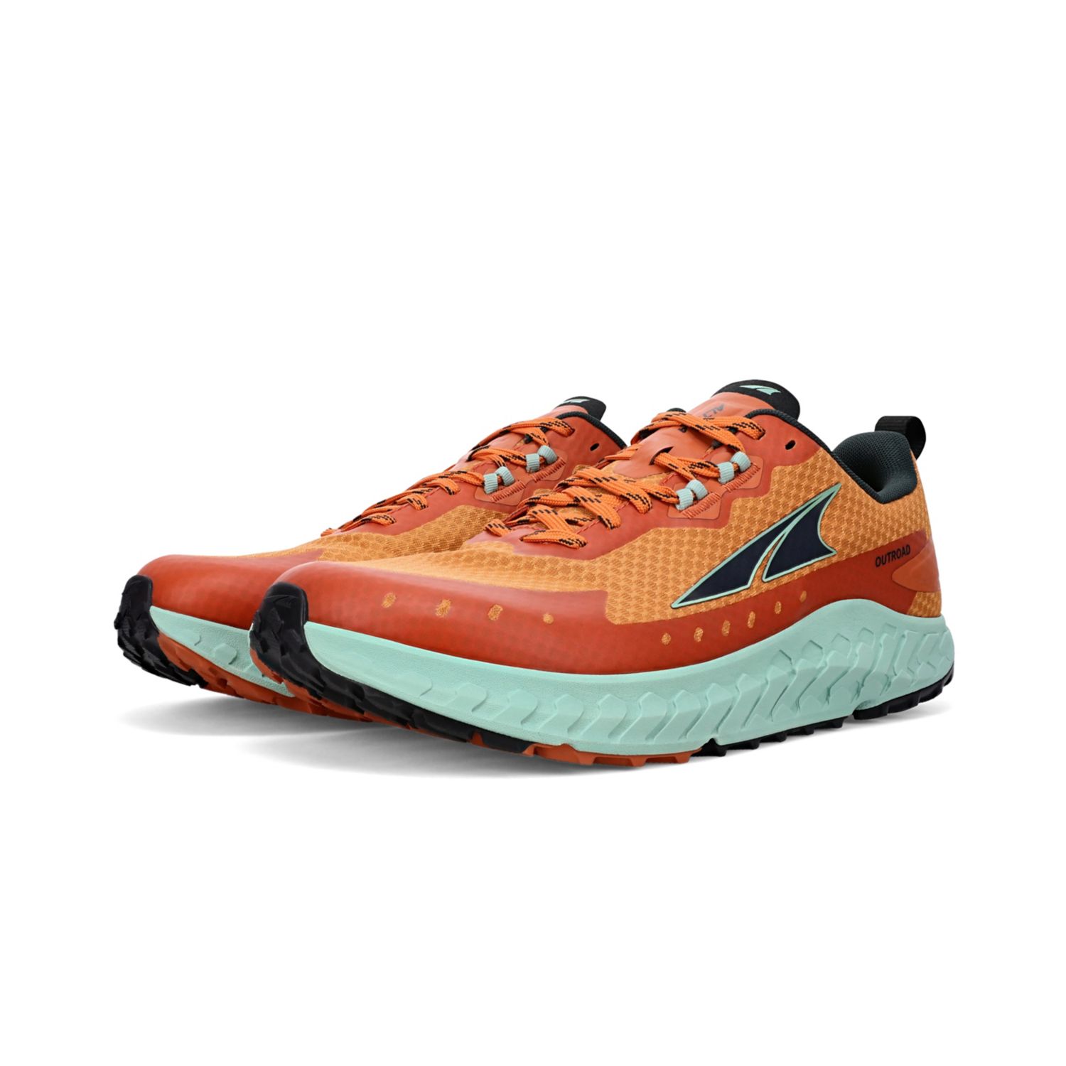 Altra Outroad Trail Løbesko Herre Grøn Orange | Danmark-64273059